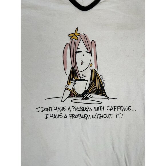 VTG Emerson Street Ladies Gown/Sleepshirt "I Don’t Have A Problem With Caffeine” - Picture 2 of 8